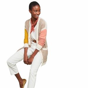 Anthropologie Moth Cardigan Colwood Color Block Women’s Size XS